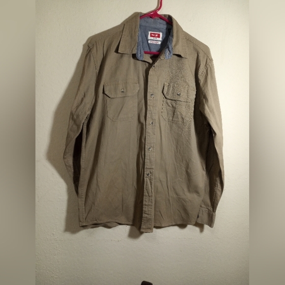 Wrangler Tan Button-Up Shirt - Picture 1 of 11